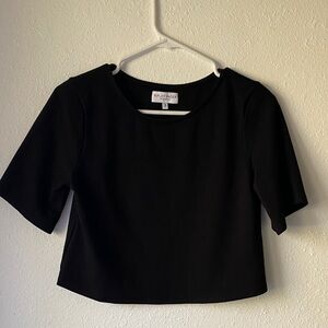 Ripley Radar Sleek Black Crop Top NWOT